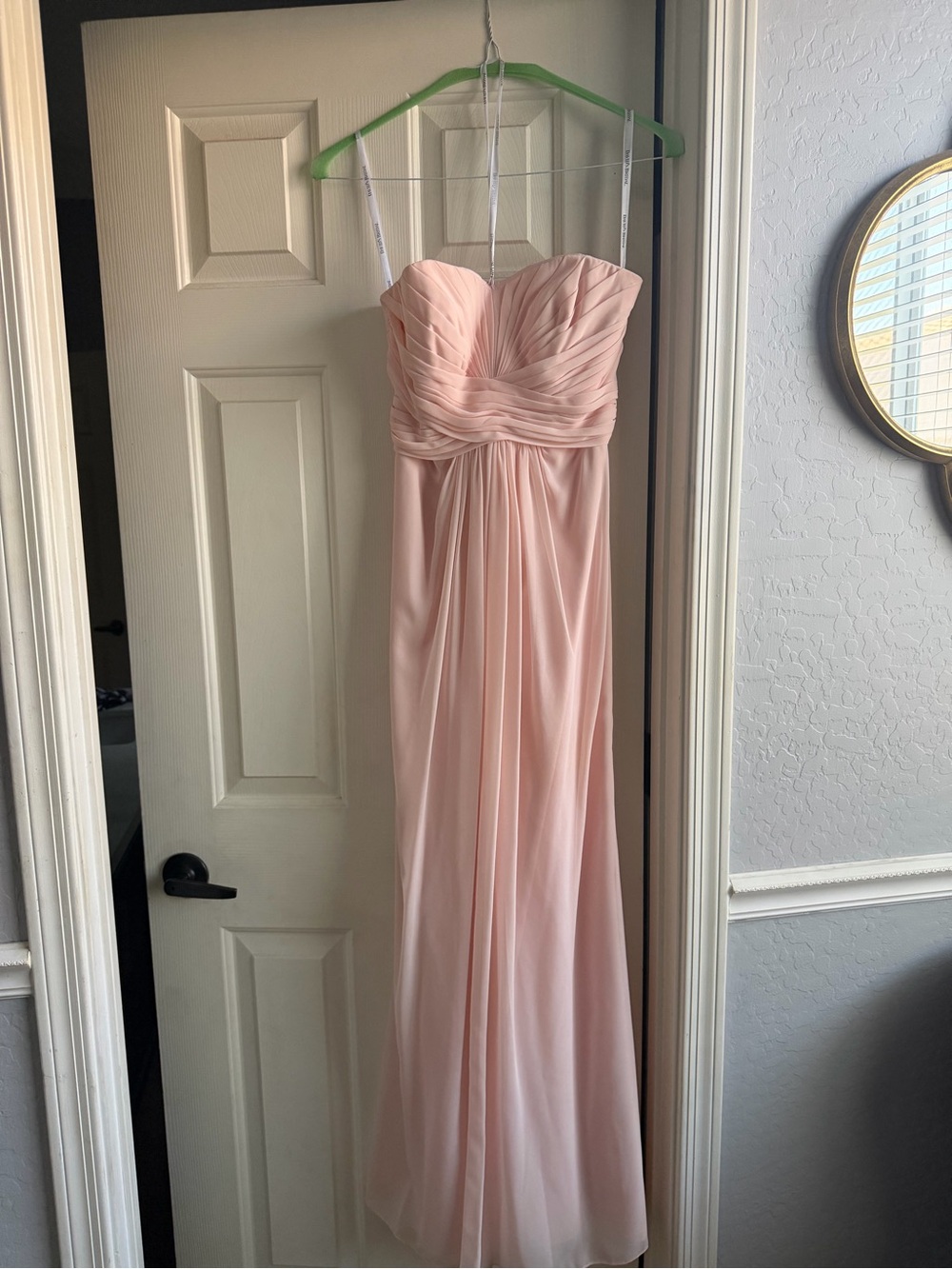 Sweetheart Strapless Blush Pink Evening Dress